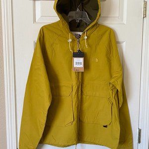 The North Face Ripstop Wind Hoodie Jacket Hooded Windbreaker Mineral Gold Large